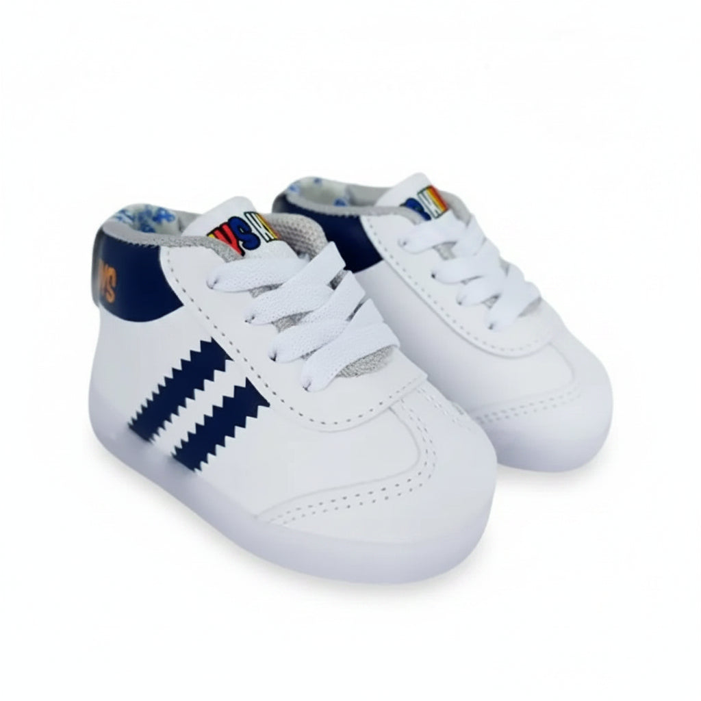 Botas Biomecánicas Niño — Blanco/Azul