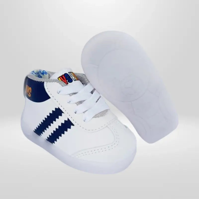 Botas Biomecánicas Niño — Blanco/Azul
