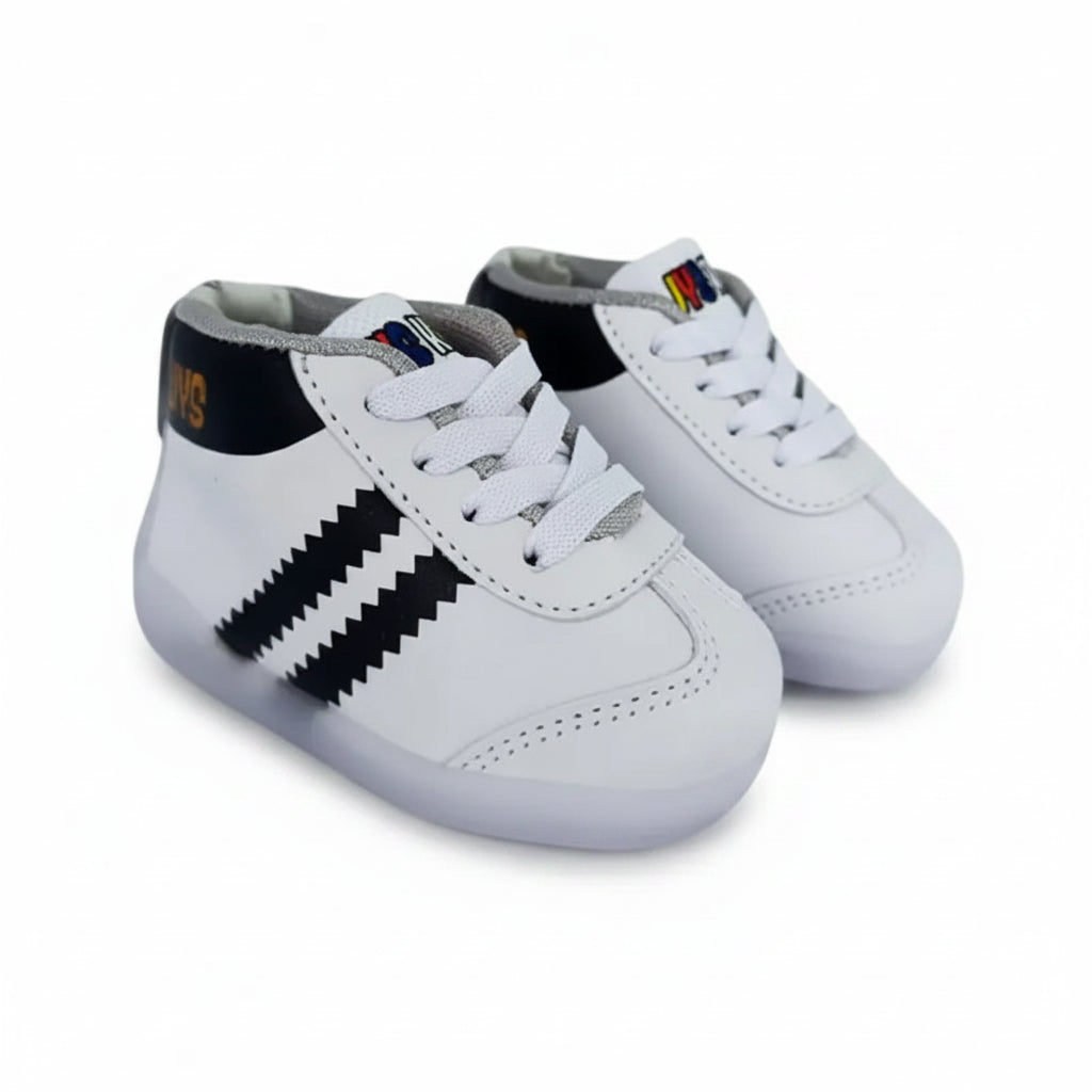 Botas Biomecánicas Niño — Blanco/Negro