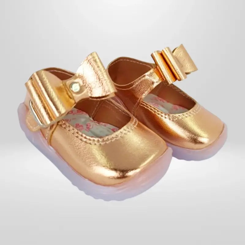 Zapatos de Trabilla Niña — Cobre
