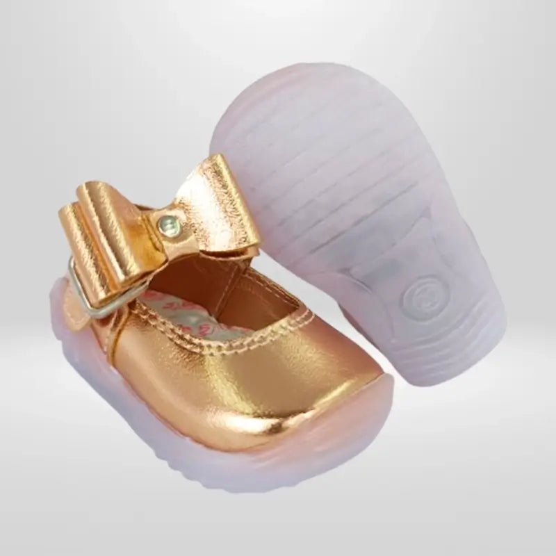 Zapatos de Trabilla Niña — Cobre