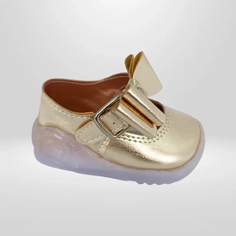 Zapatos de Trabilla Niña — Oro