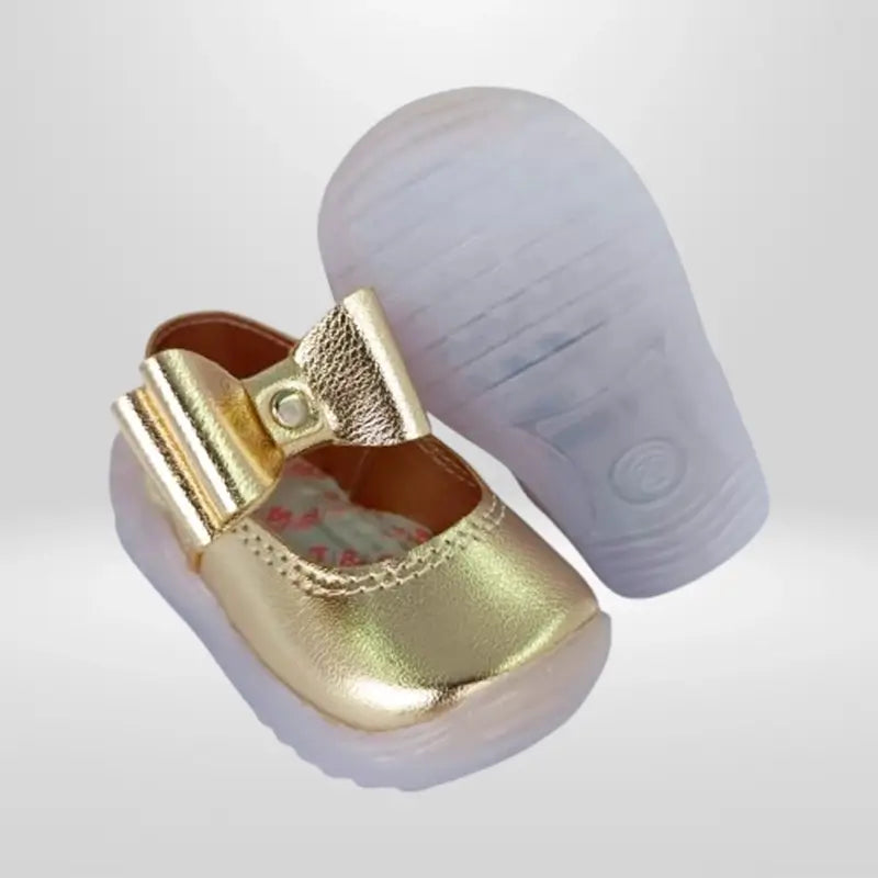 Zapatos de Trabilla Niña — Oro