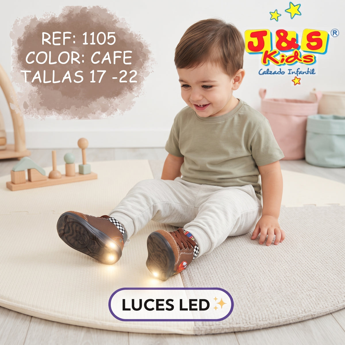 Botas Biomecánicas Niño — Café