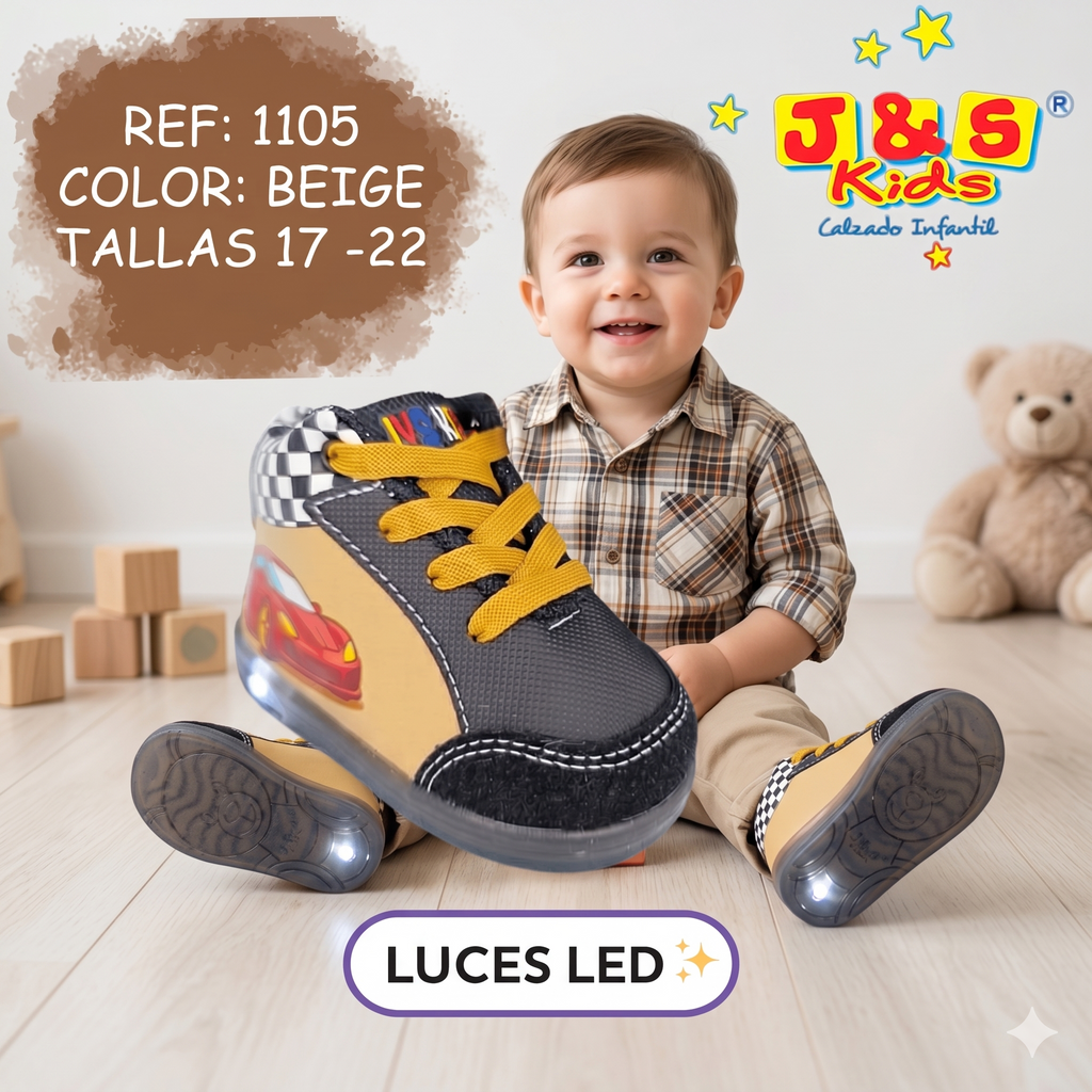 Botas Biomecánicas Niño — Beige