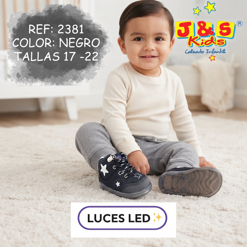 Botas Biomecánicas Niño — Negro
