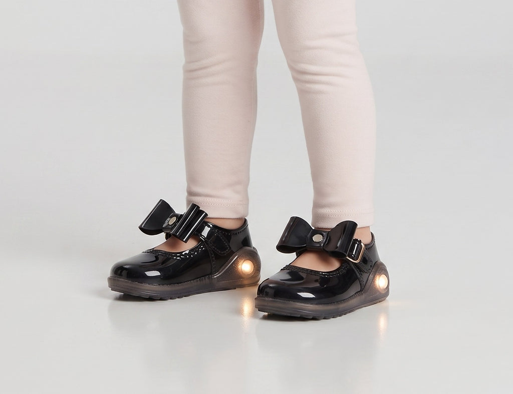 Zapatos de Trabilla Niña — Charol Negro