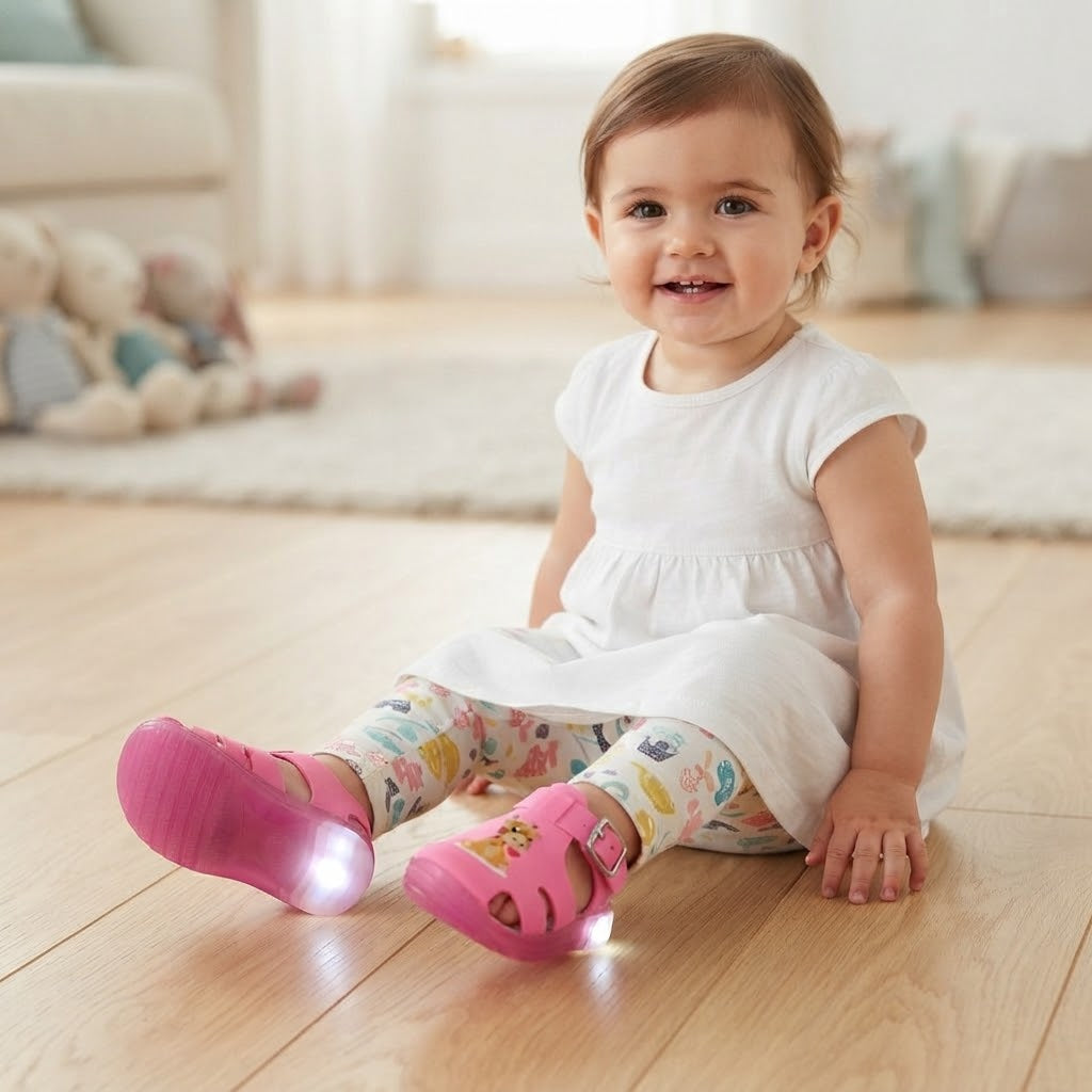Sandalias Biomecánicas Niña — Fucsia