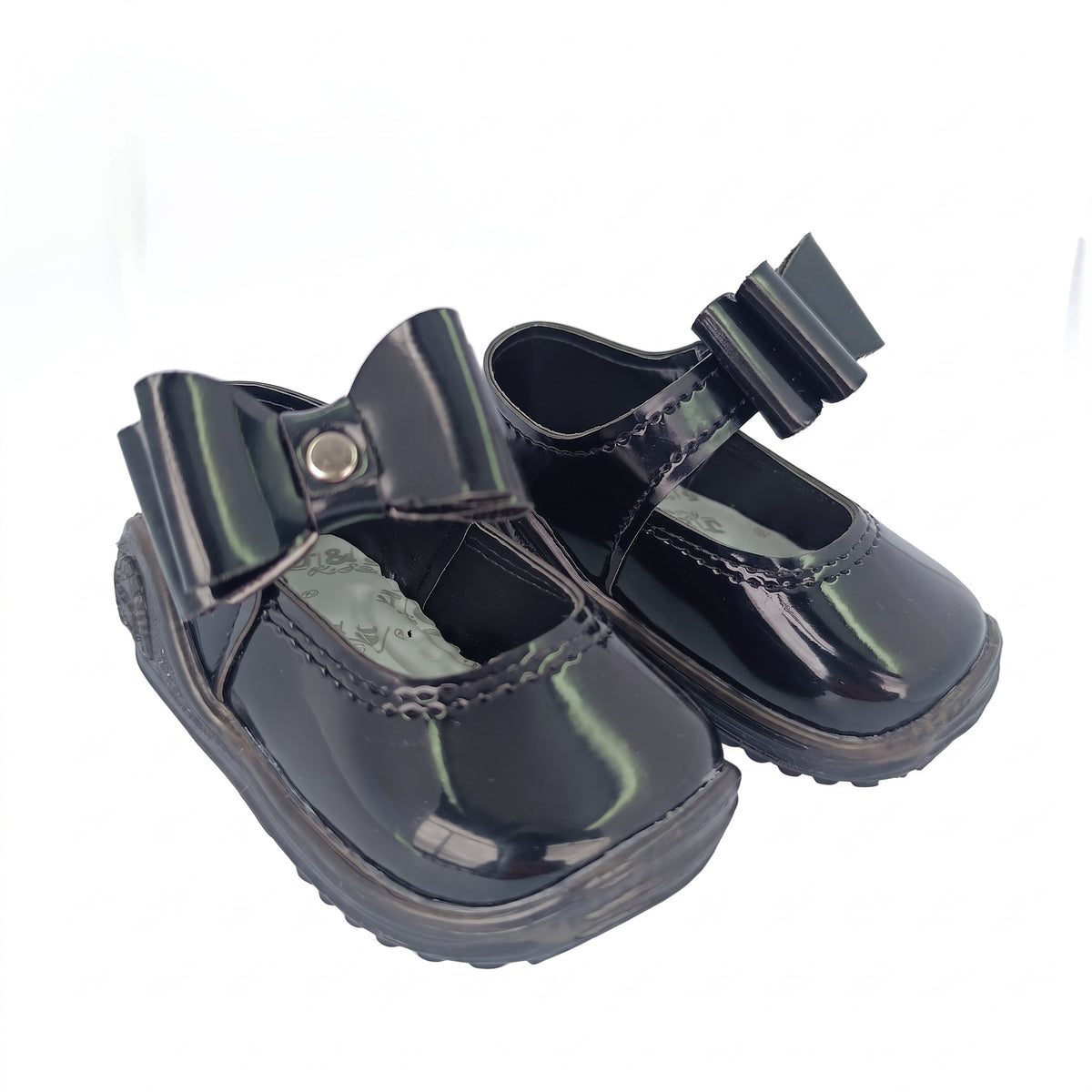 Zapatos de Trabilla Niña — Charol Negro